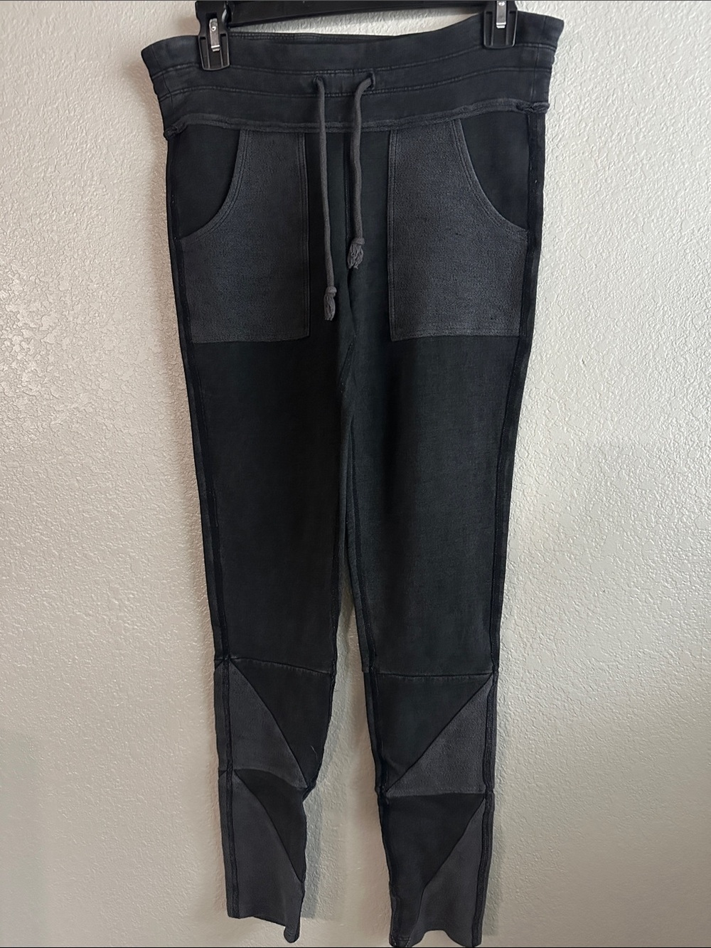 FP Movement by Free People Women's Black Patch-Pocket Jogger Pants